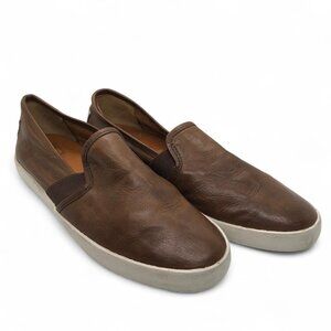 FRYE Company Men's Casual DYLAN Sneaker Loafers Brown Leather Sz 8.5